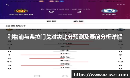利物浦与弗拉门戈对决比分预测及赛前分析详解